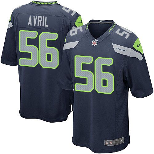 Nike Seahawks #56 Cliff Avril Steel Blue Team Color Youth Stitched NFL Elite Jersey - Click Image to Close